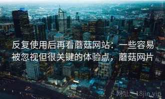 反复使用后再看蘑菇网站：一些容易被忽视但很关键的体验点，蘑菇网片