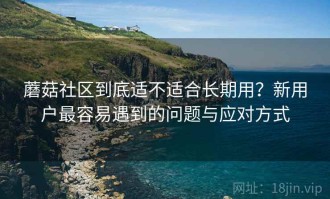 蘑菇社区到底适不适合长期用？新用户最容易遇到的问题与应对方式