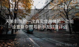天美影院的一次真实使用体验：功能设置复杂度与新手友好度评估