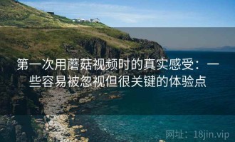 第一次用蘑菇视频时的真实感受：一些容易被忽视但很关键的体验点