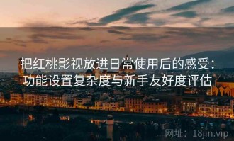 把红桃影视放进日常使用后的感受：功能设置复杂度与新手友好度评估