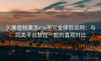 天美密桃果冻mv不完全体验说明：与同类平台放在一起的直观对比
