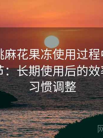 天美蜜桃麻花果冻使用过程中发现的一些细节：长期使用后的效率变化与习惯调整