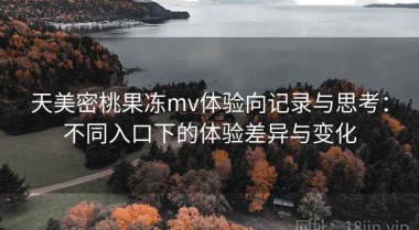 天美密桃果冻mv体验向记录与思考：不同入口下的体验差异与变化