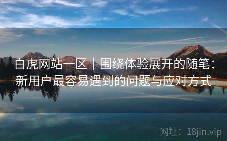 白虎网站一区｜围绕体验展开的随笔：新用户最容易遇到的问题与应对方式