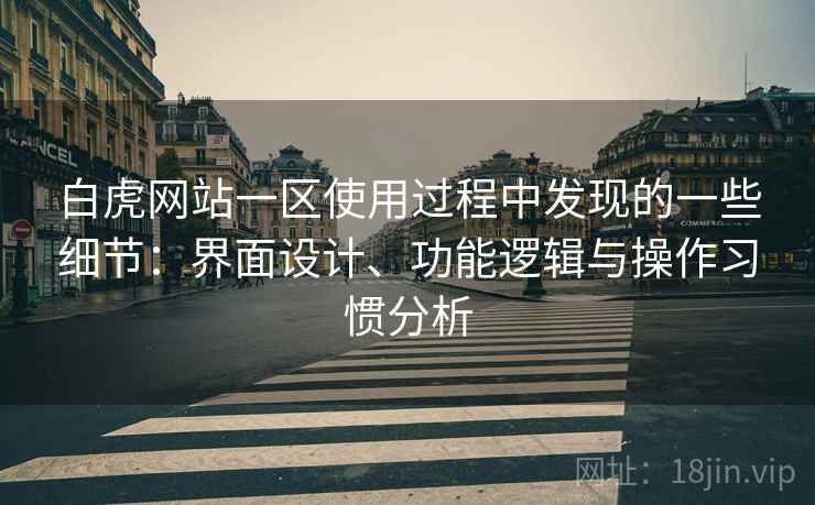 白虎网站一区使用过程中发现的一些细节：界面设计、功能逻辑与操作习惯分析