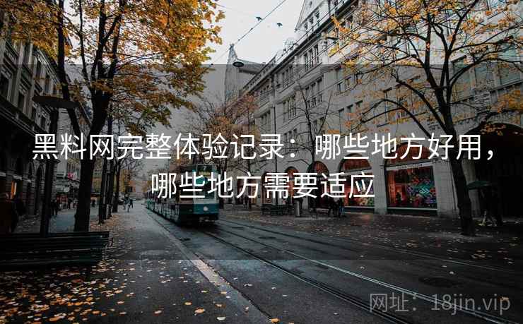 黑料网完整体验记录：哪些地方好用，哪些地方需要适应