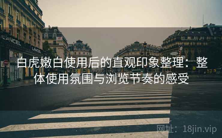 白虎嫩白使用后的直观印象整理：整体使用氛围与浏览节奏的感受
