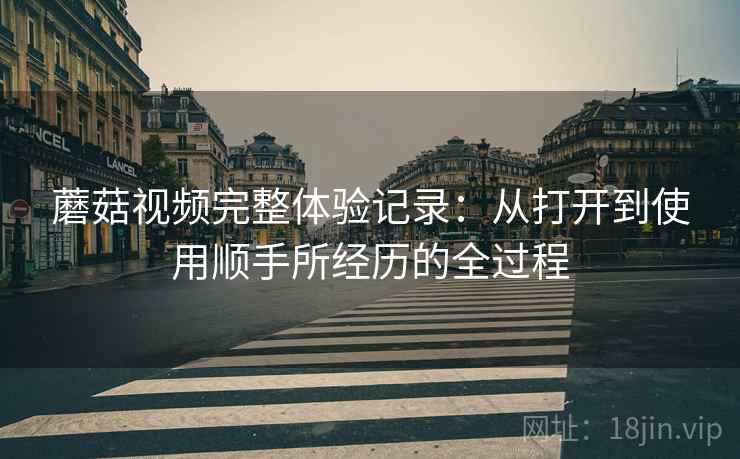 蘑菇视频完整体验记录：从打开到使用顺手所经历的全过程