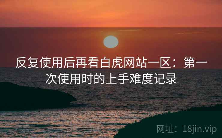 反复使用后再看白虎网站一区：第一次使用时的上手难度记录